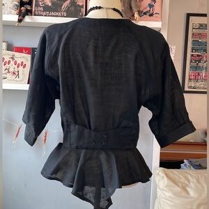 Vintage Valentine Italy Black Top 38